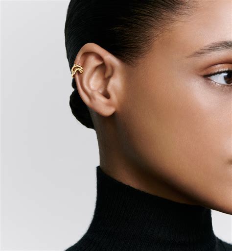 dior earcuff|Bois de Rose Single Ear Cuff Yellow Gold .